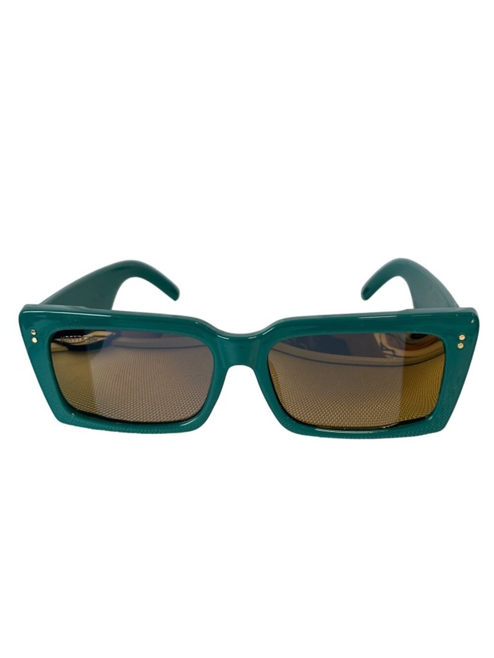 Kreedom Square Sunglasses UV Protection Retro Design Green Fashion Eyewear Chic